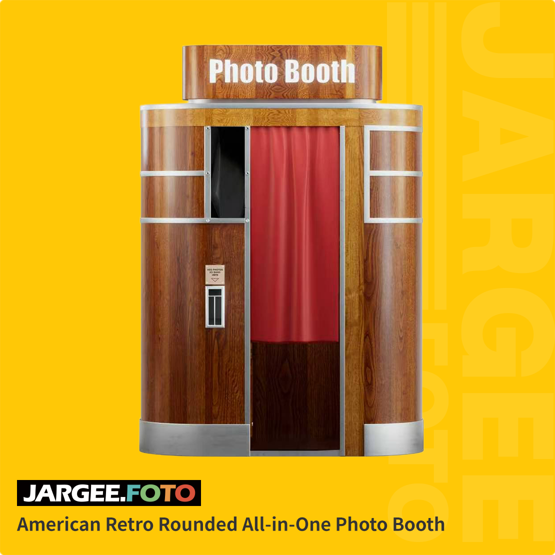 American Retro Rounded All-in-One Photo Booth
