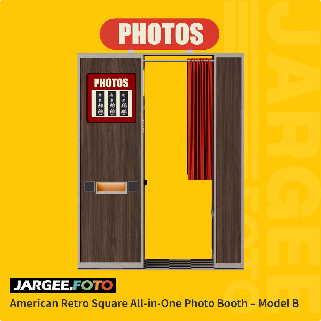American Retro Square All-in-One Photo Booth �?Model B